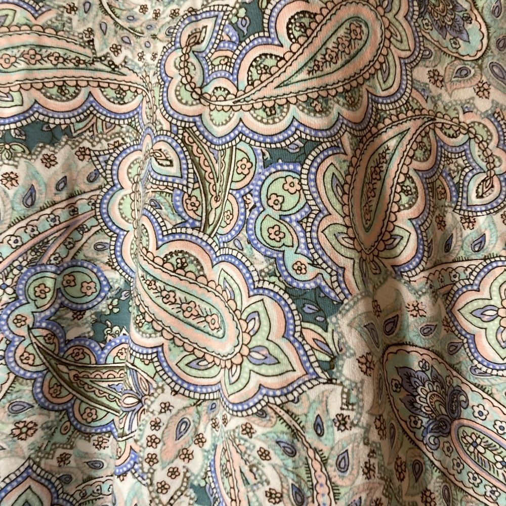 Cupio pastel Paisley V-Neck Blouse - Picture 3 of 5
